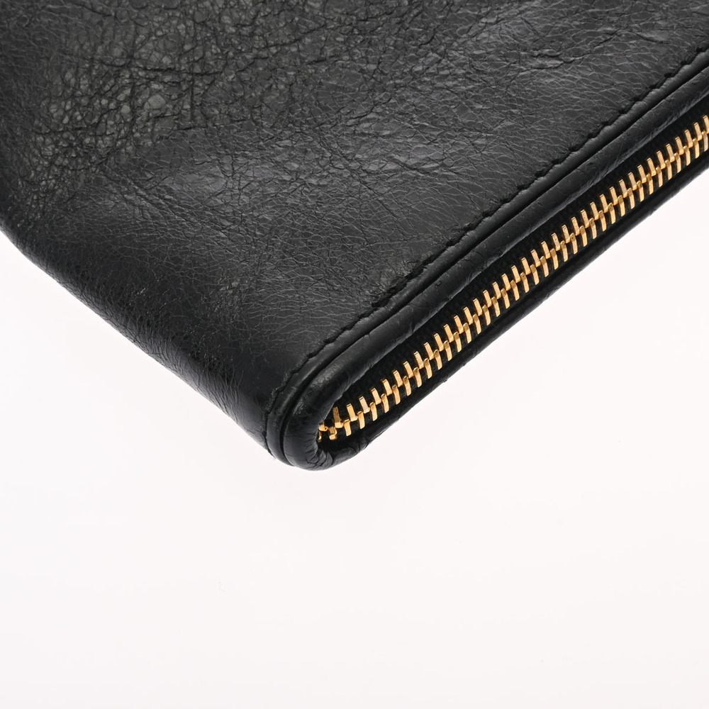 BALENCIAGA Calfskin Clutch Bag Black - Picture 7 of 11